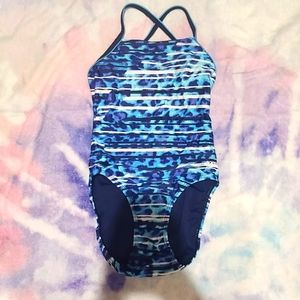 Speedo Blue Crosscut Fit Training Suit (28)